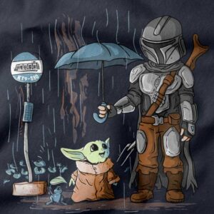 Star Wars x My Neighbor Totoro parody shirt design