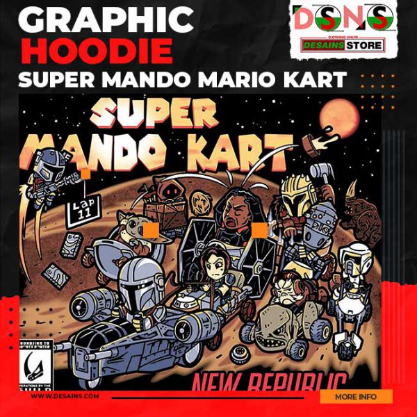 Super Mando Kart Graphic Hoodie - The Mandalorian