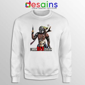 The Man Dad Lorian White Sweatshirt The Mandalorian Dads Sweaters