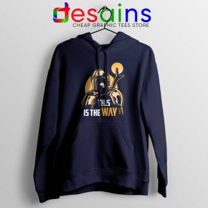 The Way of the Creed Navy Hoodie Disney The Mandalorian Hoodies