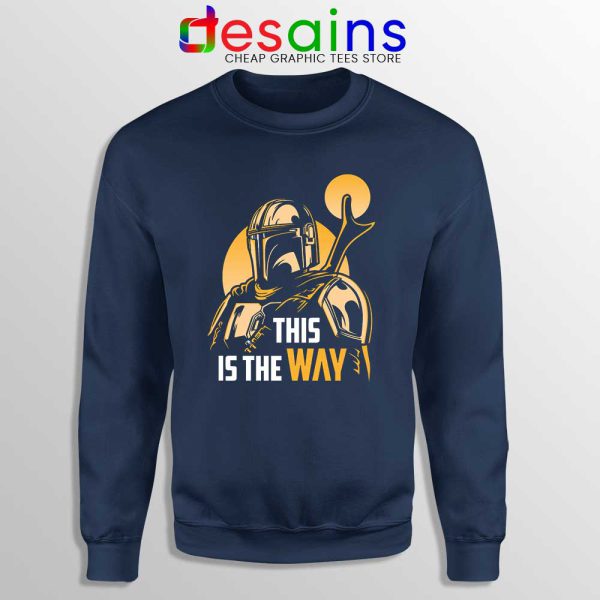 The Way of the Creed Navy Sweatshirt Disney The Mandalorian Sweaters