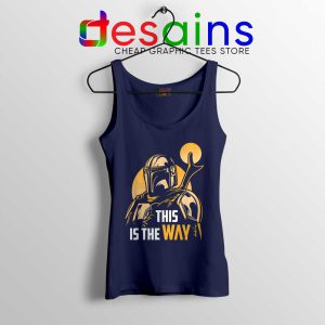 The Way of the Creed Navy Tank Top Disney The Mandalorian Tops