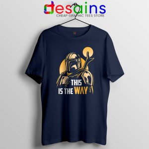 The Way of the Creed Navy Tshirt Disney The Mandalorian Tees