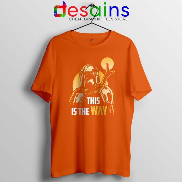 The Way of the Creed orange Tshirt Disney The Mandalorian Tees