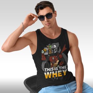This is The Whey Protein Black Tank Top Fitness