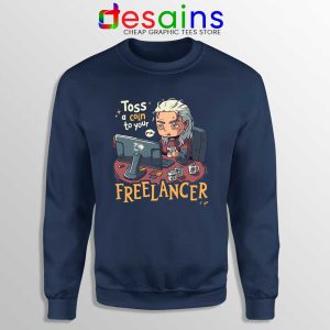 Tos A Coin To Your Freelancer Navy Sweatshirt The Witcher Sweaters