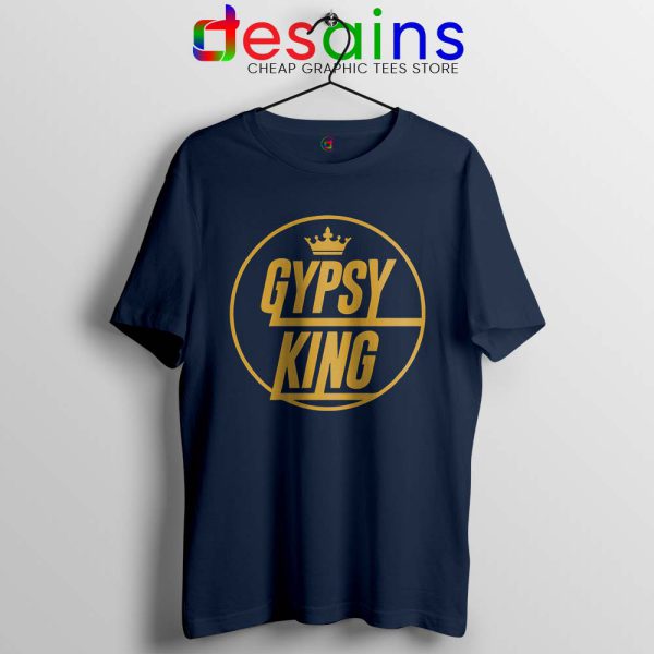 Tyson Fury Gypsy King Navy Tshirt Boxer WBC Tee Shirts S-3XL
