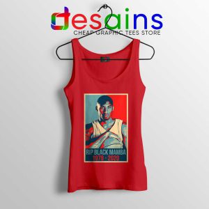 Vintage Rip Black Mamba Red Tank Top NBA Legend Kobe Tops