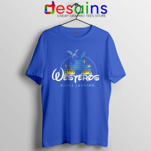 Westeros Kings Landing Disney Blue Tshirt Game of Thrones Tees