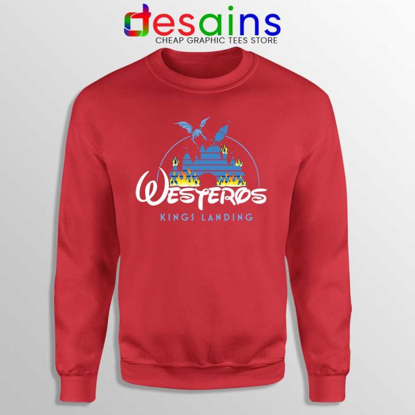 Westeros Kings Landing Disney Red Sweatshirt Game of Thrones