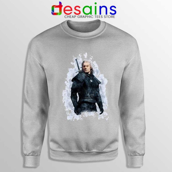 Witcher Geralt of Rivia Sport Grey Sweatshirt The Witcher Netflix Sweaters