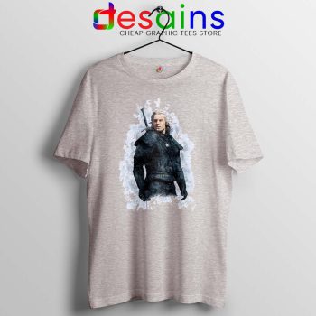 Witcher Geralt of Rivia Sport Grey Tshirt The Witcher Netflix Tee Shirts