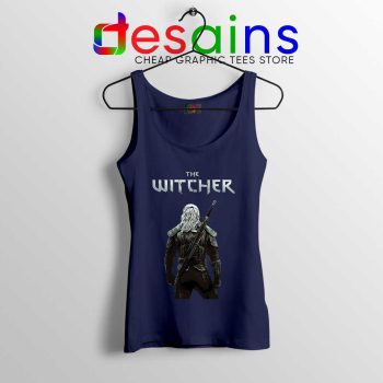 Witcher Monster Hunter Navy Tank Top Merch The Witcher Tops