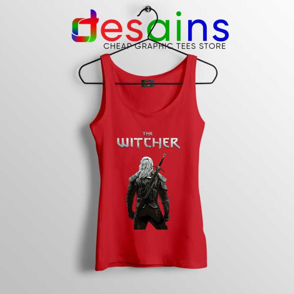 Witcher Monster Hunter Red Tank Top Merch The Witcher Tops