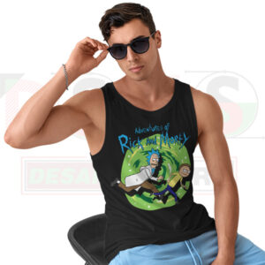 Adventures of Rick and Morty Cartoon Portal Tank Top