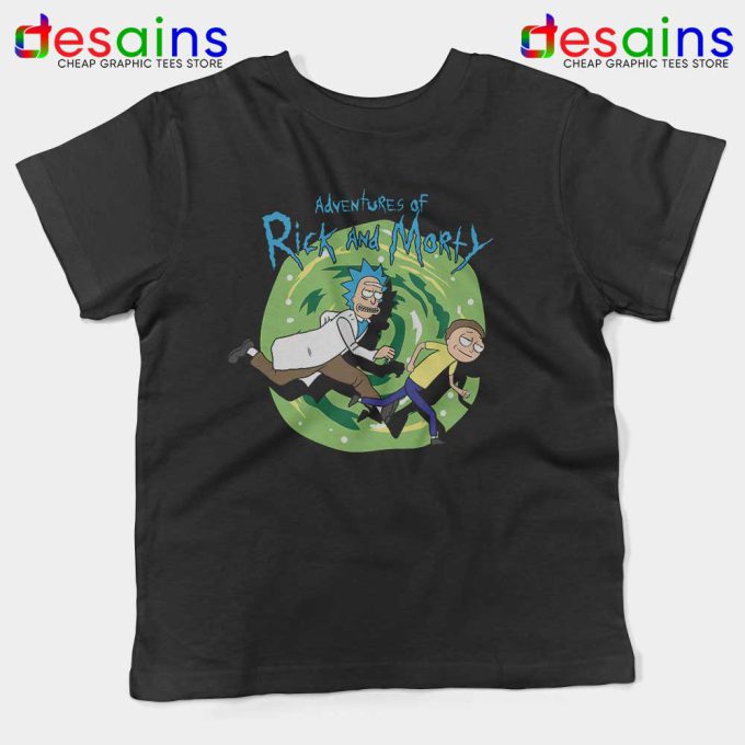 Adventures of Rick and Morty Kids Tshirt Get Schwifty Youth Tees S-XL