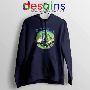 Adventures of Rick and Morty Navy Hoodie Get Schwifty Jacket