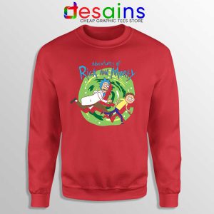 Adventures of Rick and Morty Red Sweatshirt Get Schwifty Sweaters