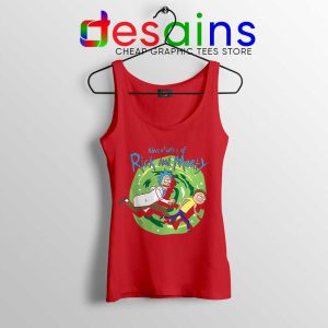 Adventures of Rick and Morty Red Tank Top Get Schwifty Tops