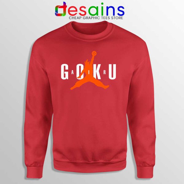 Air Saiyan Dragon Ball Red Sweatshirt Son Goku Air Max Sweaters