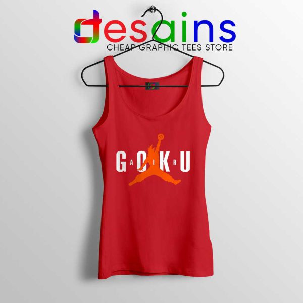 Air Saiyan Dragon Ball Red Tank Top Son Goku Air Max Tops