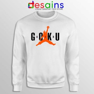 Air Saiyan Dragon Ball White Sweatshirt Son Goku Air Max Sweaters