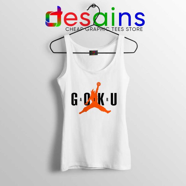 Air Saiyan Dragon Ball White Tank Top Son Goku Air Max Tops