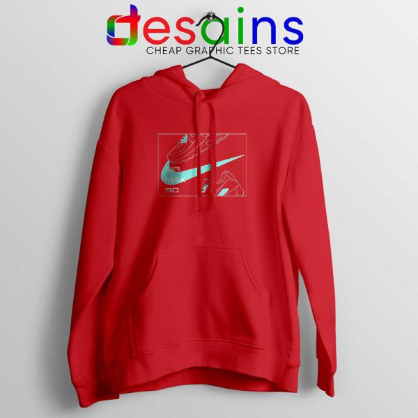 AirMax 90 Just Do It Red Hoodie Nike Parody Jacket S-2XL