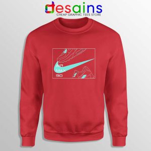 AirMax 90 Just Do It Red Sweatshirt Nike Parody Sweaters S-3XL