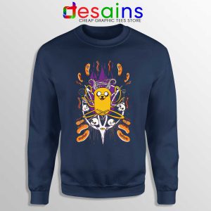 Bacon Pancakes Funny Navy Sweatshirt Cartoon Adventure Time Sweaters