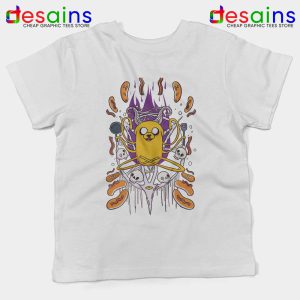 Bacon Pancakes Funny White Kids Tshirt Cartoon Adventure Time