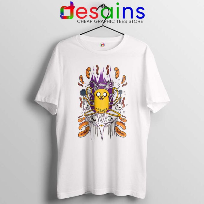 Bacon Pancakes Funny White Tshirt Cartoon Adventure Time Tees