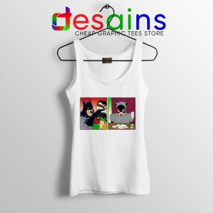 Batman Yelling at Catwoman White Tank Top DC Comics Clothing Tops