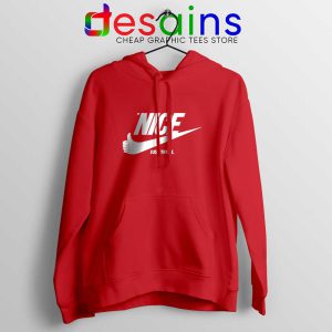 Be Nice Just Try It Red Hoodies Just Do It Jacket Size S-2XL