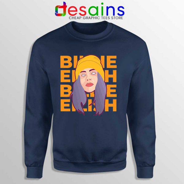 Best Billie Eilish Merch Navy Sweatshirt American Singer Sweaters