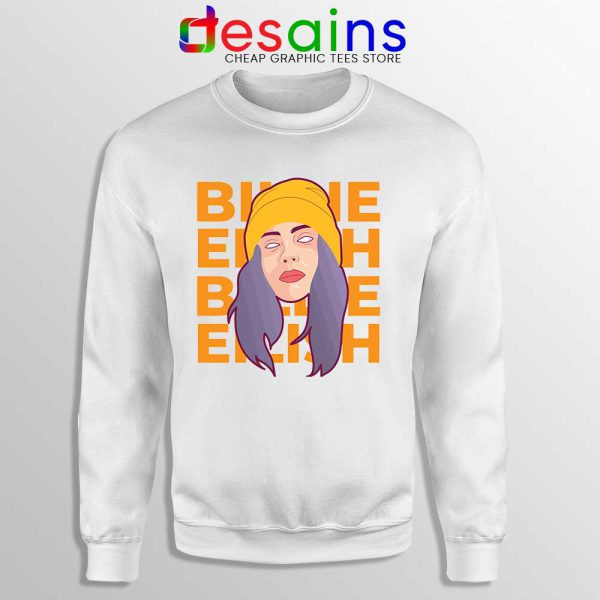 Best Billie Eilish Merch White Sweatshirt American Singer Sweaters