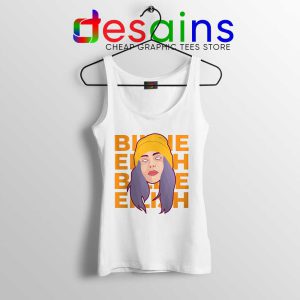 Best Billie Eilish Merch White Tank Top American Singer Tops