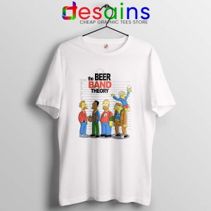Big Bang Theory Simpsons Tshirt The Beer Band Theory Tee Shirts S-3XL