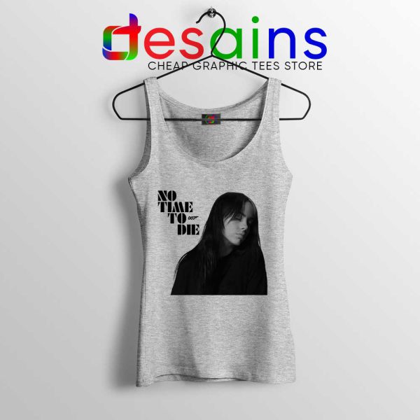 Billie Eilish No Time To Die Sport Grey Tank Top James Bond Film Tops