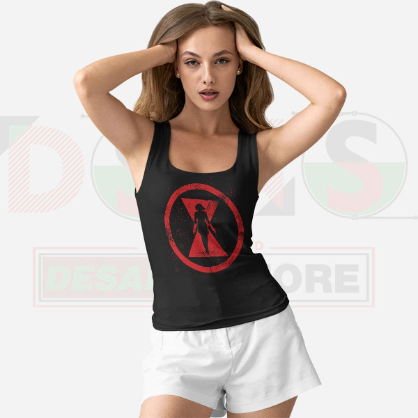 Black Widow Red Room Grunge Tank Top Marvel