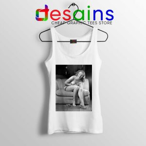 Blonde Bombshell Marilyn Monroe White Tank Top APlayboy Girls Tops