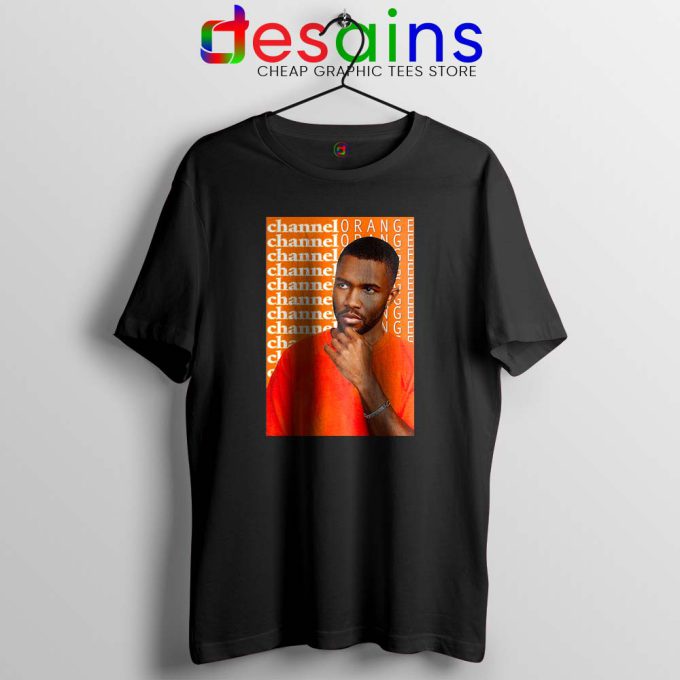 Channel Orange Frank Ocean Black Tshirt Album Poster Tees