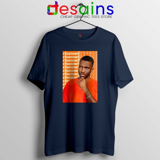 Channel Orange Frank Ocean Navy Tshirt Album Poster Tees