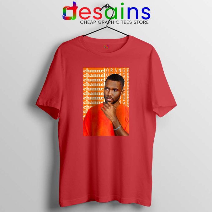 Channel Orange Frank Ocean Red Tshirt Album Poster Tees