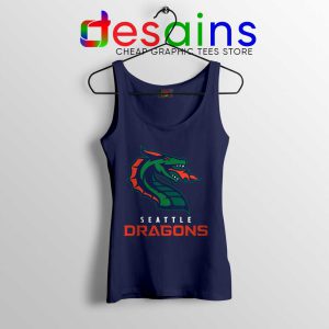 Cheap Dragons Seattle Navy Tank Top American Football Team Tops