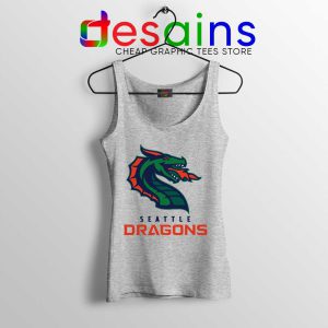 Cheap Dragons Seattle Sport Grey Tank Top American Football Team Tops