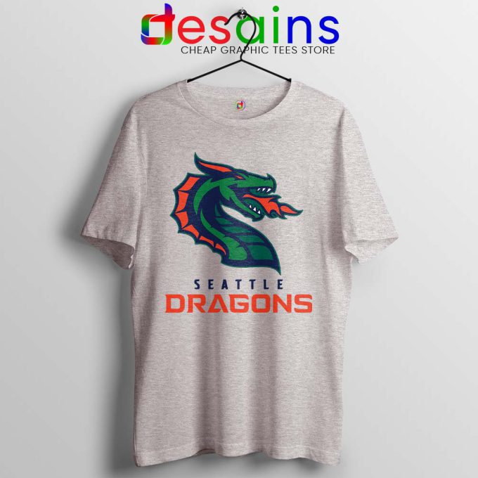 Cheap Dragons Seattle Sport Grey Tshirt American Football Team Tees