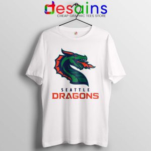 Cheap Dragons Seattle White Tshirt American Football Team Tees