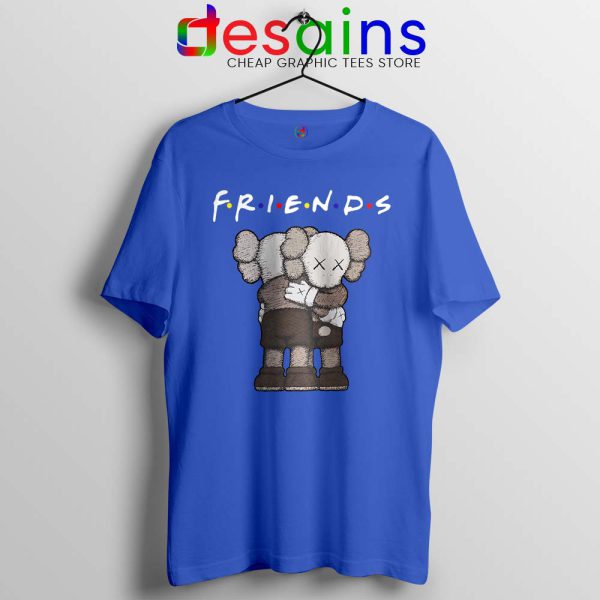 Friends Two KAWS Funny Blue Tshirt American Artist Tees