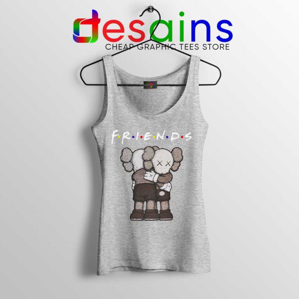 Friends Two KAWS Funny Sport Grey Tank Top American Artist Tops